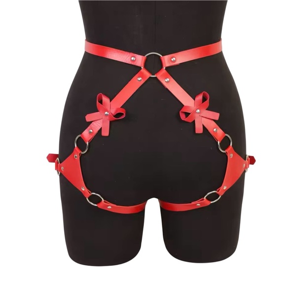 Accessories - Women Red Fashion Belt Female Street Style Leg Harness Belt